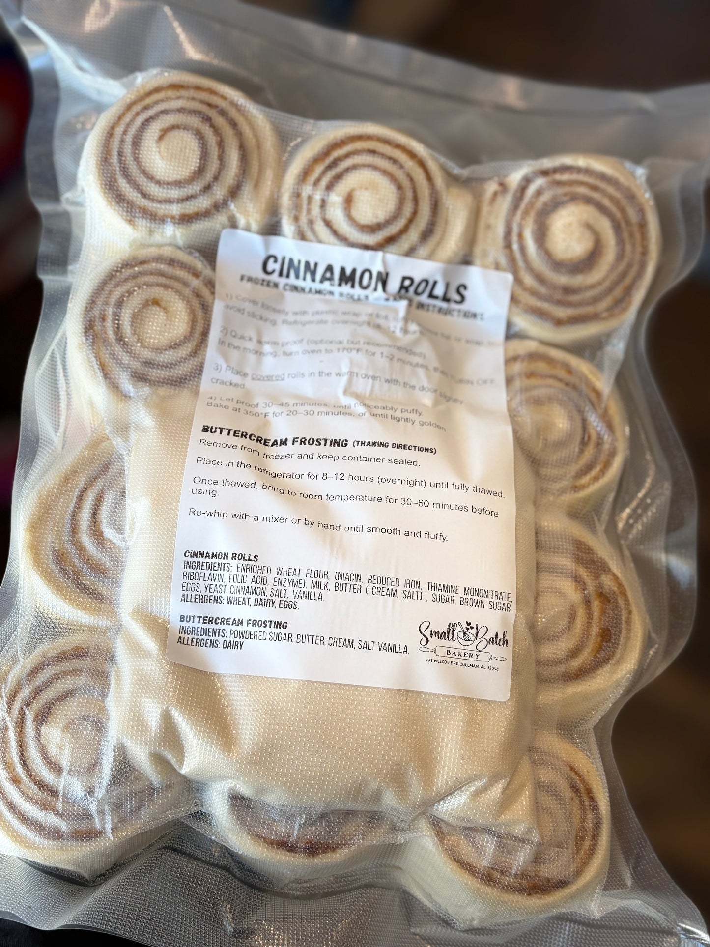 12 Frozen Cinnamon Rolls