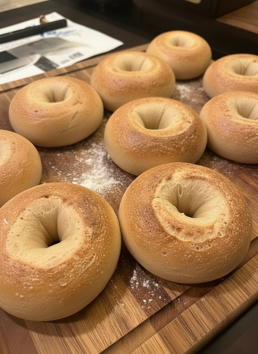 Plain Sourdough Bagel